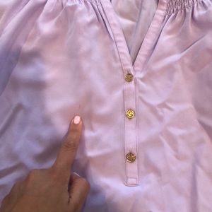 Lilly Pulitzer Tops - Lilly Pulitzer violet silk dress shirt size large Lilly Pulitzer Tops - Lilly Pulitzer violet silk dress shirt size large